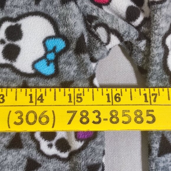 Monster High Onesie girl pyjamas size M (10-12) grey with graphic design - Picture 8 of 11